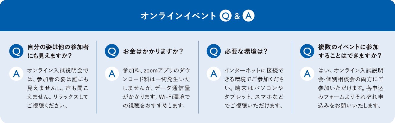 オンラインイベントQ＆A